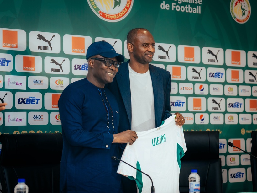 Equipe du Sénégal : Abdoulaye Fall présente Patrick Vieira comme nouveau sélectionneur des Lions