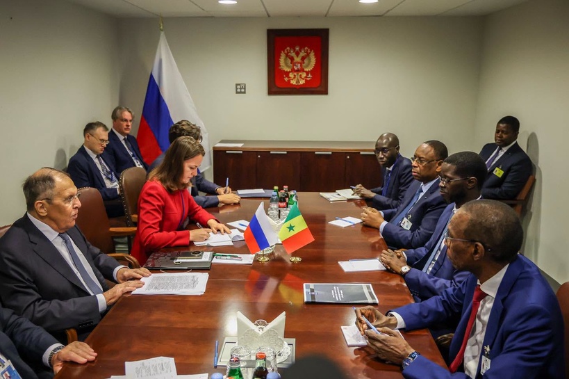 New York: Bassirou Diomaye Faye et Sergueï Lavrov échangent sur l’élection du prochain Secrétaire général de l’ONU