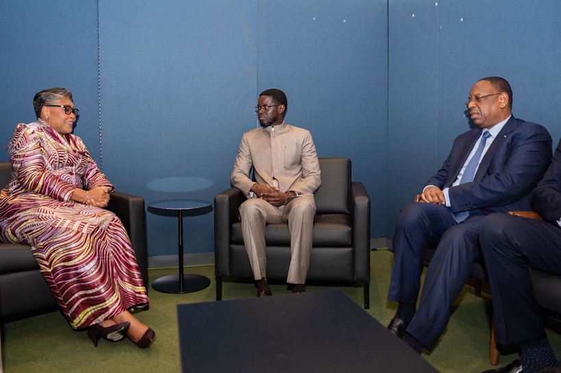 New York : Diomaye plaide la candidature de Macky Sall auprès de la Première ministre de la RDC New York : Diomaye plaide la candidature de Macky Sall auprès de la Première ministre de la RDC