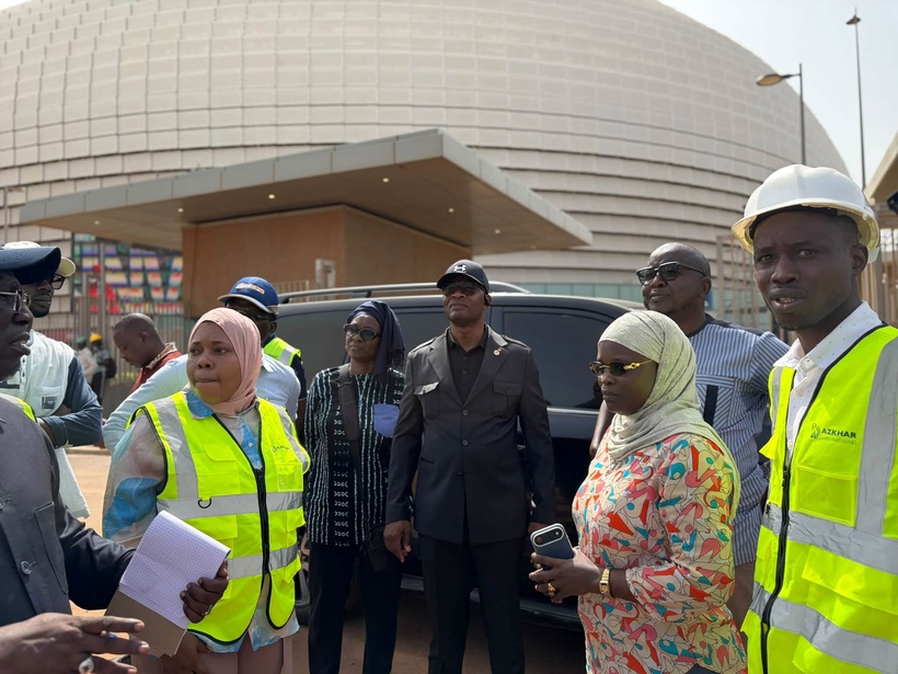 JOJ Dakar 2026 : première descente de Me Moussa Diop sur les chantiers de Diamniadio