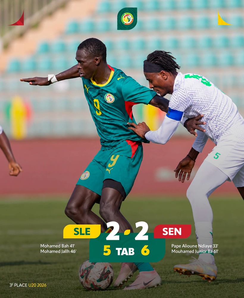 Tournoi UFOA-A U20 : le Sénégal termine à la troisième place et décroche le bronze