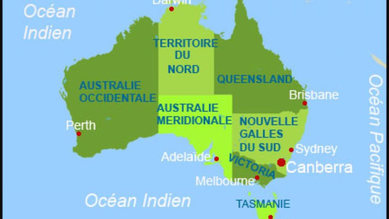 L'Australie n'est plus à la bonne place sur la carte du monde