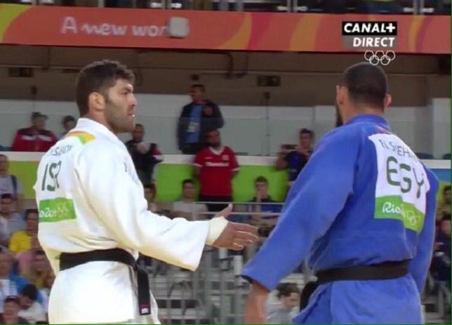 Image  JO Rio 2016: ce judoka Egyptien refuse de saluer un Israélien