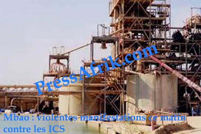 Mbao : violentes manifestations ce matin contre les ICS
