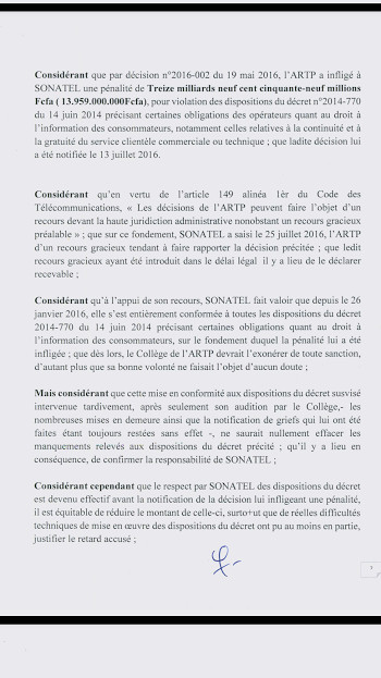 De 13, 9 à 1,5 milliard : le «ndéweneul* royal» du collège des administrateurs de l’ARTP à la SONATEL