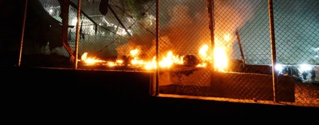 Grèce: les migrants rentrent au camp de Moria ravagé par un incendie