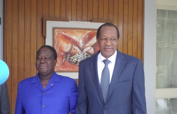 Abidjan: aucune déclaration après une rencontre entre Bédié et Compaoré