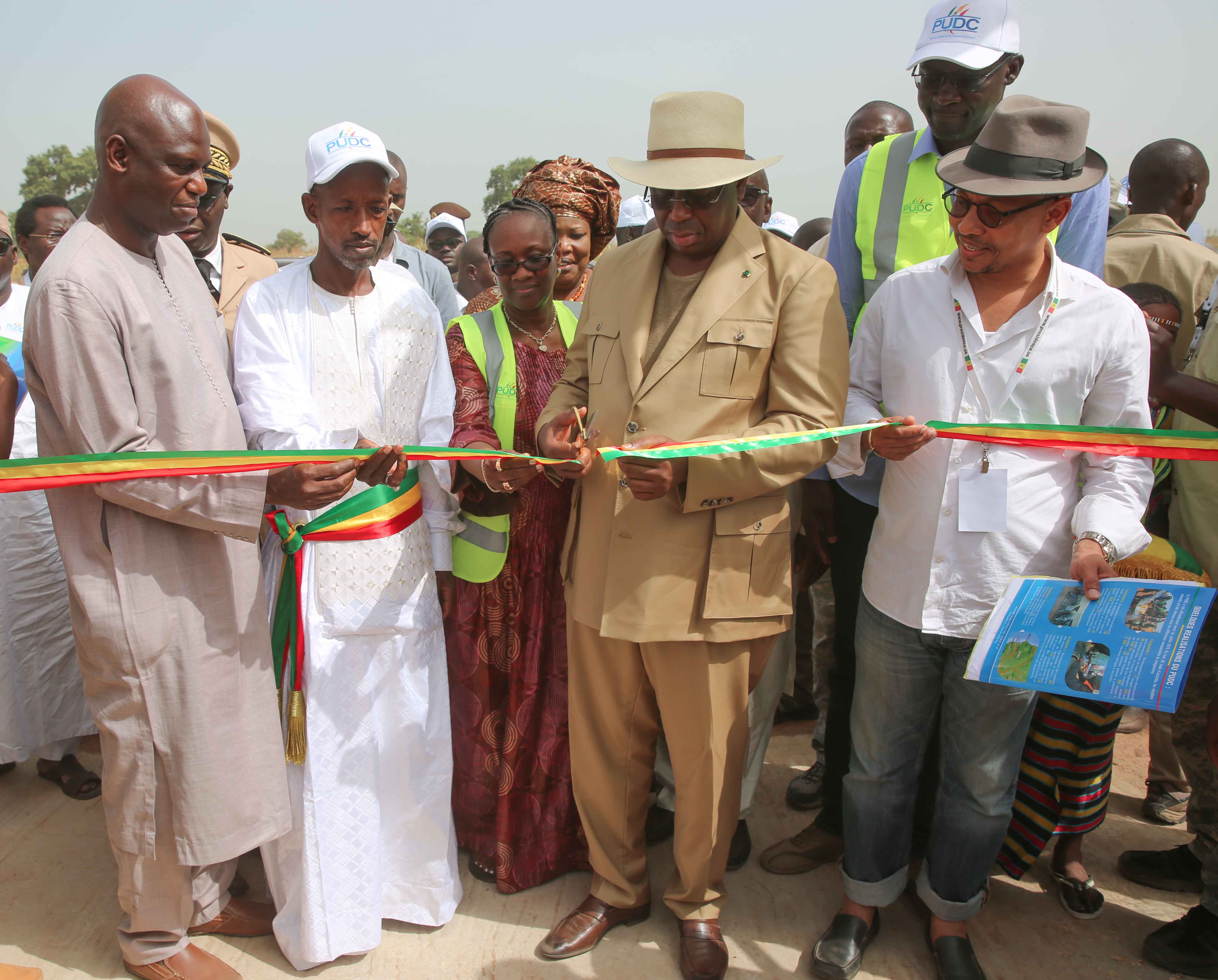 Inauguration du Forage multi-villages de sarré Bamol - Lancement officiel des travaux d'électrification rurale Dialacor - Visite piste Koungheul Maka Gouye (réalisation PUDC)