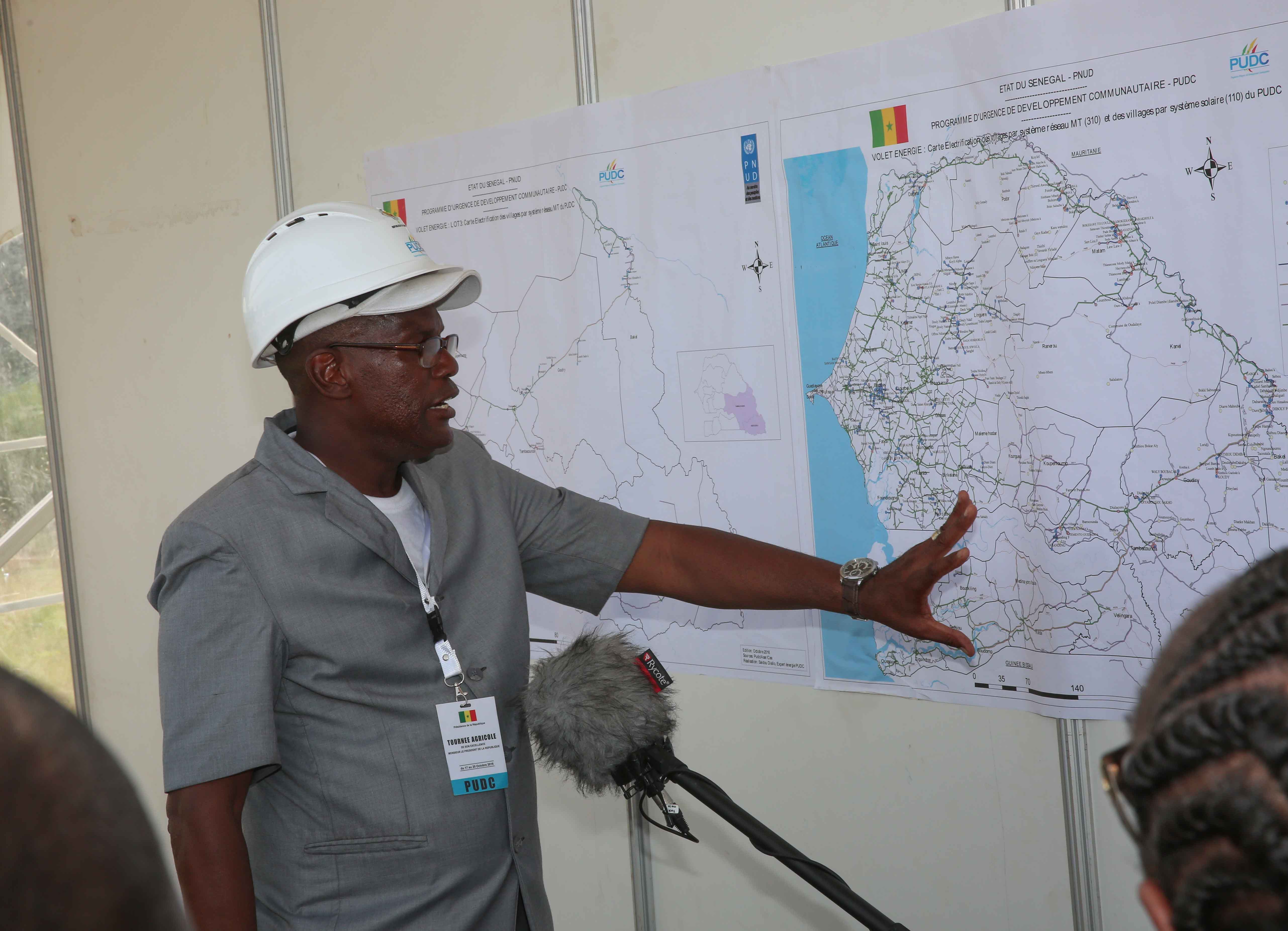 Inauguration du Forage multi-villages de sarré Bamol - Lancement officiel des travaux d'électrification rurale Dialacor - Visite piste Koungheul Maka Gouye (réalisation PUDC)
