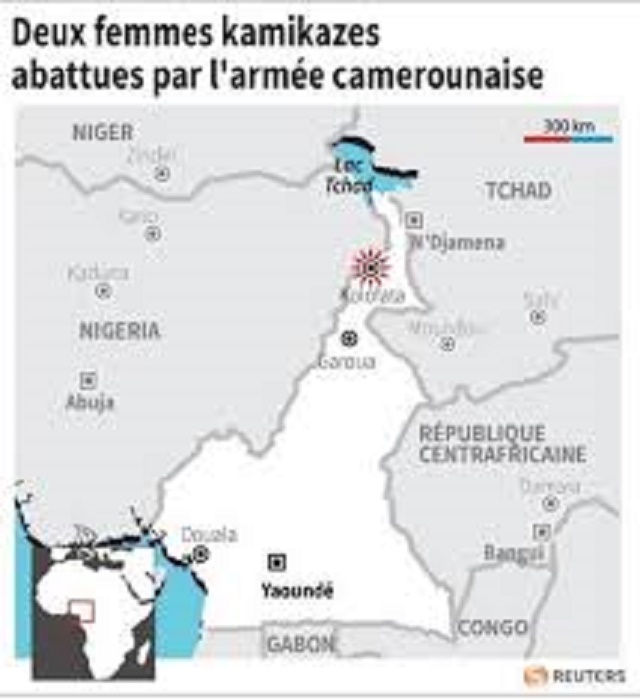 Cameroun: attentat-suicide déjoué, deux femmes kamikaze tuées