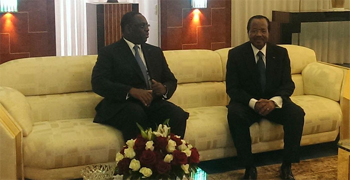 Cameroun: Le président Sall en tête-à-tête avec Paul Biya