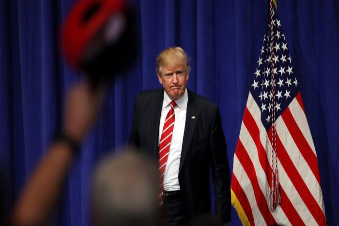 Etats-Unis: devant le Centcom, Donald Trump promet d'écraser l'EI