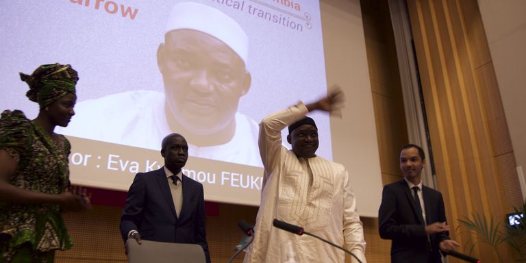 Adama Barrow à Sciences-Po : le discours d’un débutant