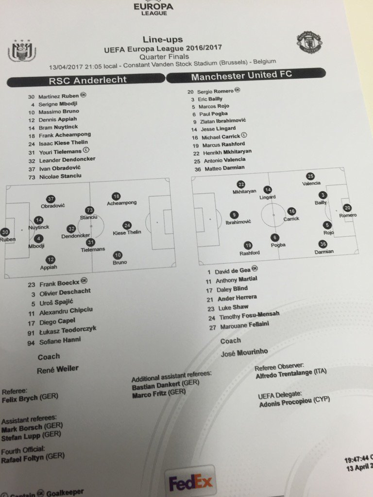 DIRECT Ligue Europa - 1/4 de finale aller: Kara à l'assaut de MU 