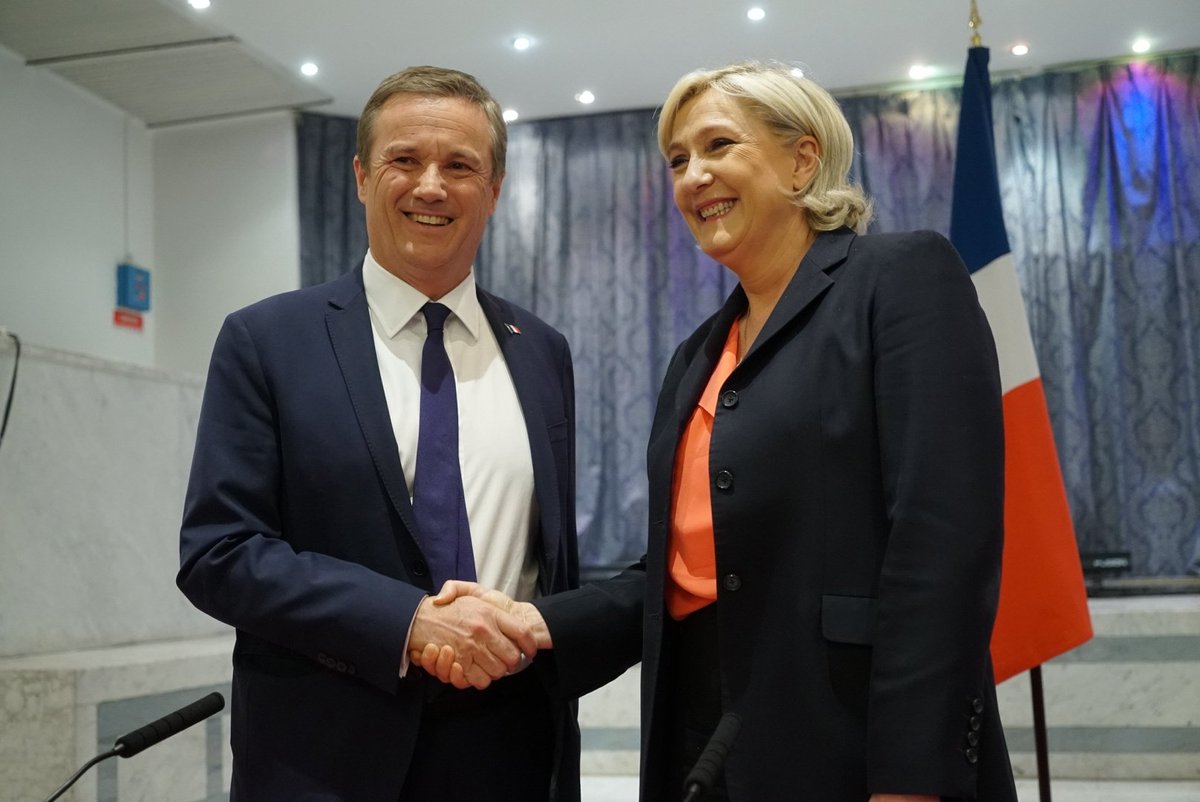 Nicolas Dupont-Aignan sera nommé Premier ministre si elle est élue, annonce Marine Le Pen