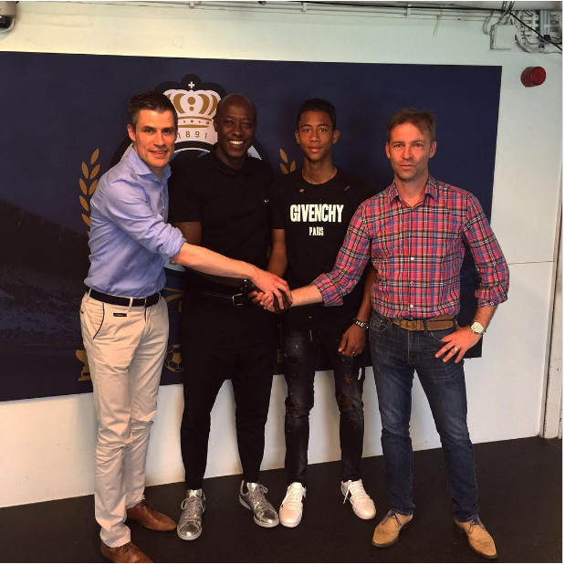 Khalilou Fadiga réagit après son premier contrat professionnel à Bruges de son fils Noah