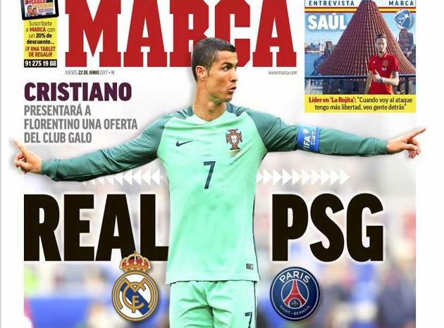 Ronaldo aurait reçu une offre du PSG