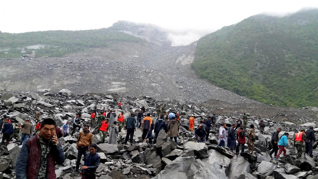 Chine: grave glissement de terrain dans un village montagneux du Sichuan