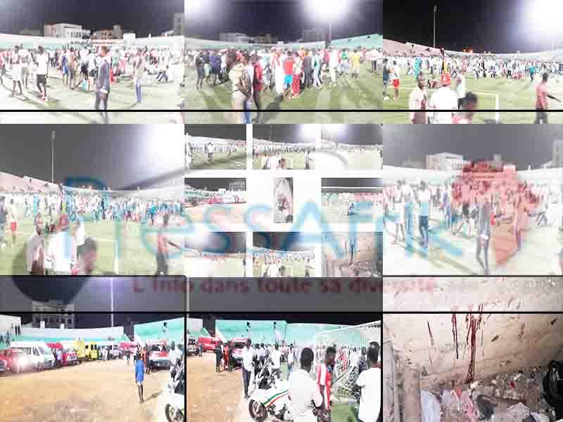 (Images) Finale Coupe de la Ligue : un mur s'effondre et fait plusieurs morts