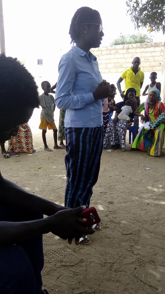 Nogaye Mbaye, étudiante et 2e sur la liste Ads en pleine campagne