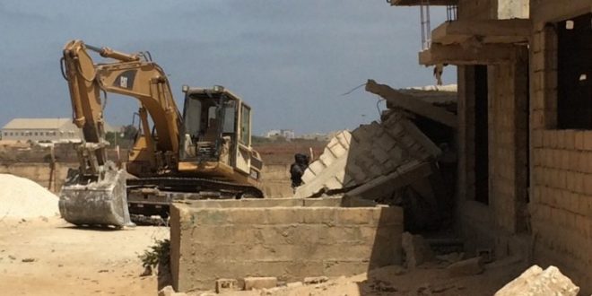Kaolack – Les bulldozers d’Ahmet Khalifa Niass démolissent des habitations