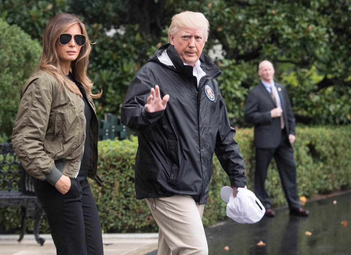 Tempête Harvey : Donald Trump et son épouse sont arrivés au Texas