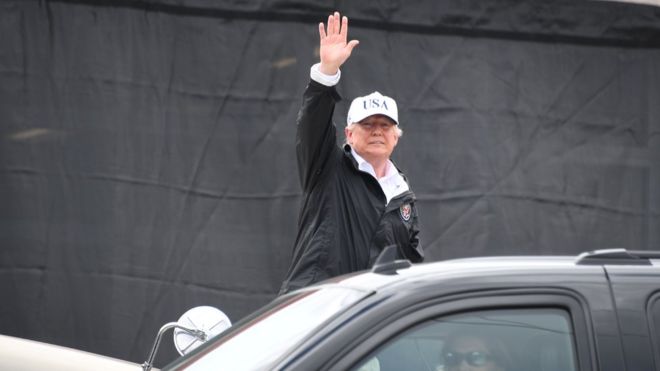 Ouragan Harvey : Trump au Texas