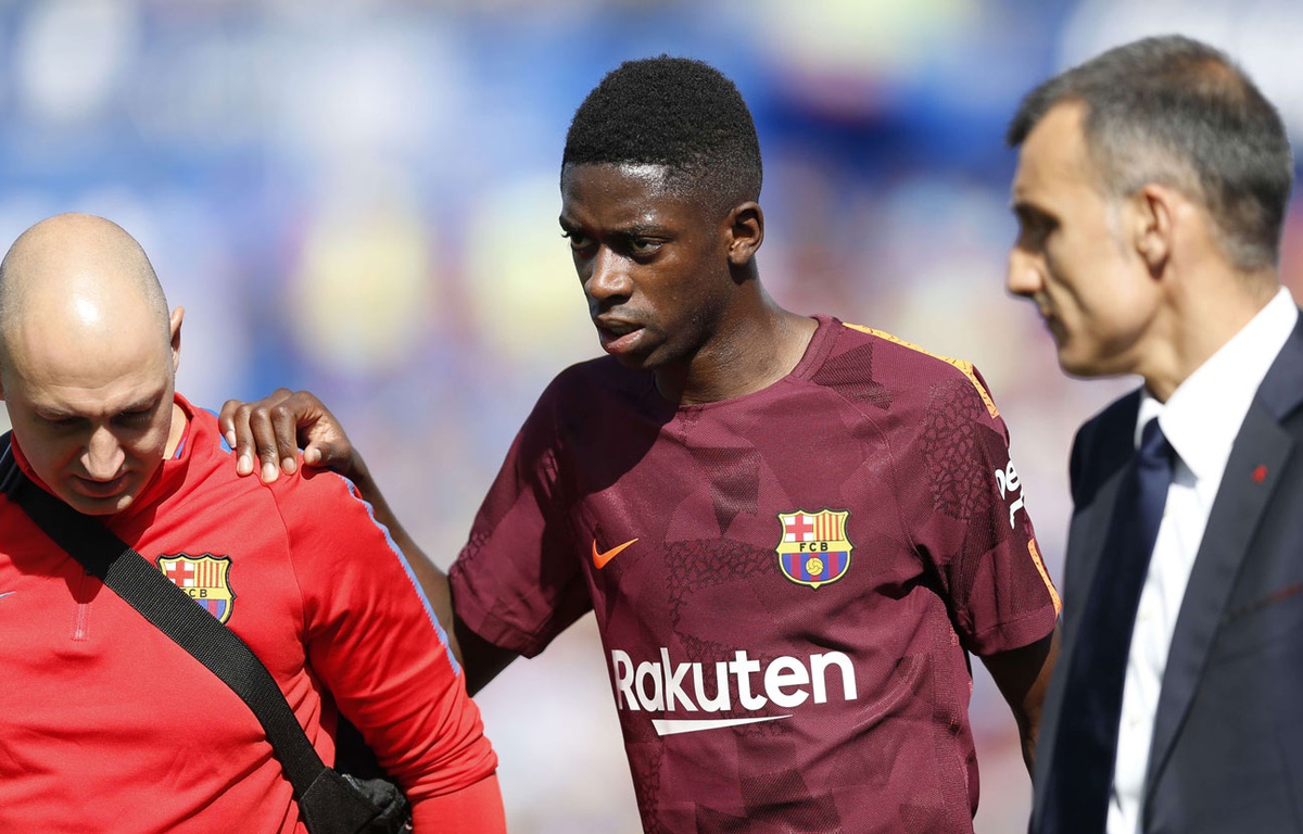 Foot – FC Barcelone : Ousmane Dembélé absent quatre mois