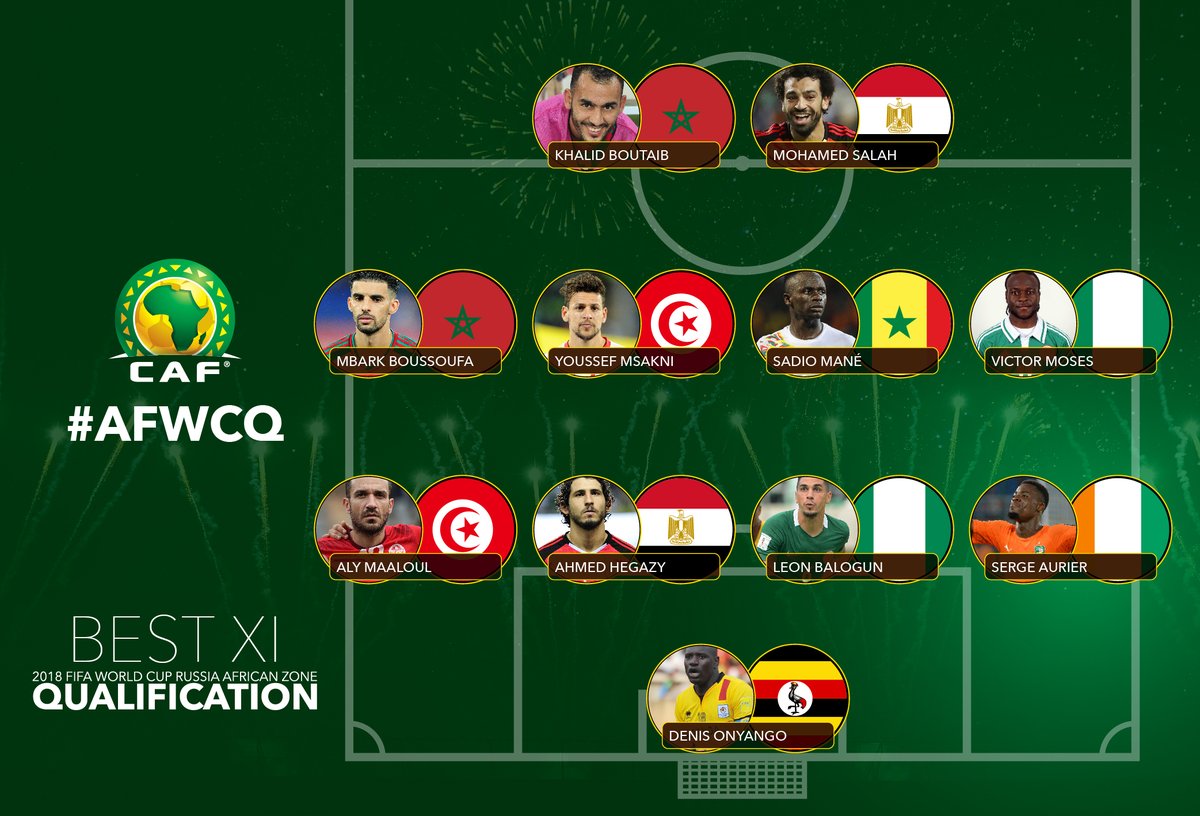 Sadio Mané figure dans l'équipe type des Qualifications de la coupe du Monde 2018 / Zone CAF.