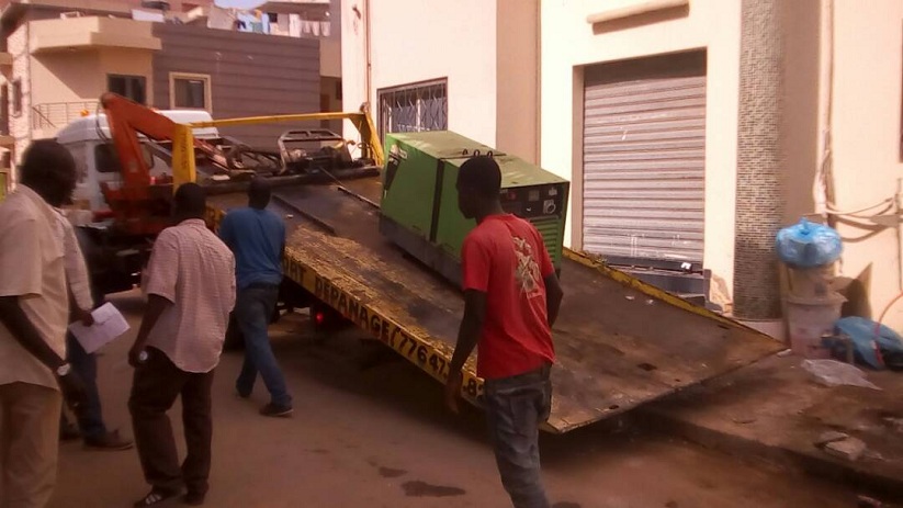 Images: saisie de matériels du Journal "La Tribune"