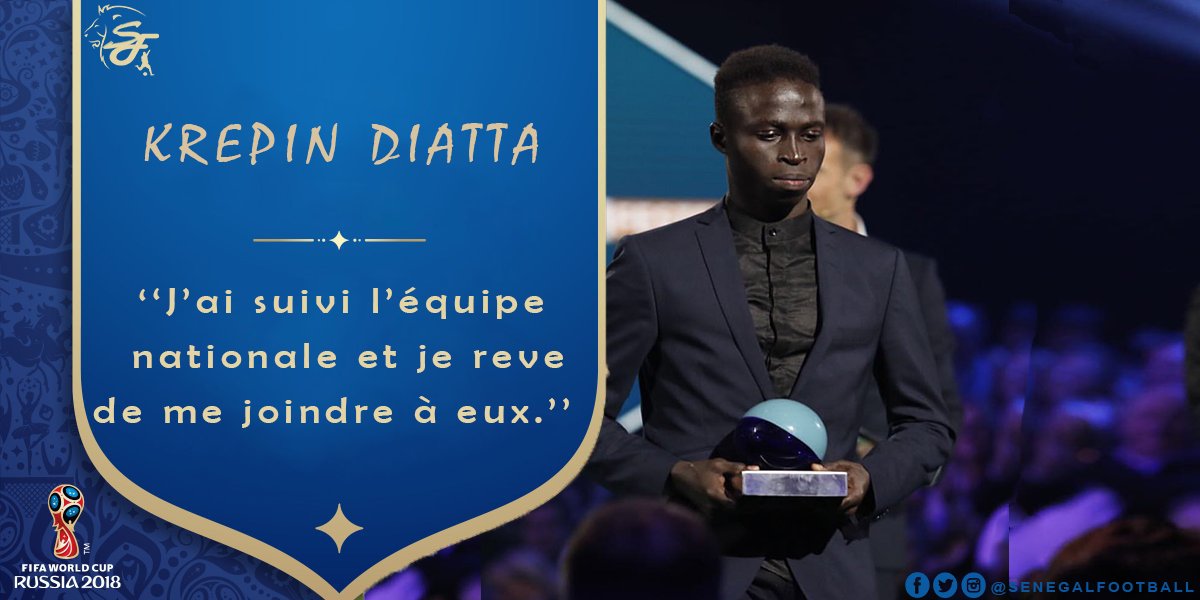 Mondial 2018: Krépin Diatta fait un clin d'oeil à Aliou Cissé