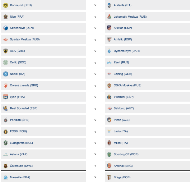 Suivez en direct le tirage au sort des 16es de la Ligue Europa