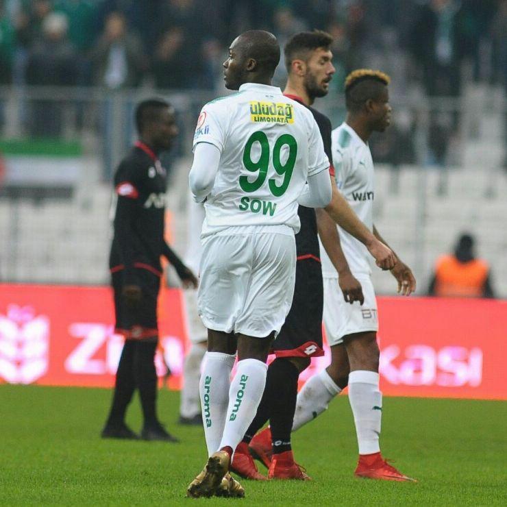 Turquie: Moussa Sow a joué son premier match  avec Buraspor