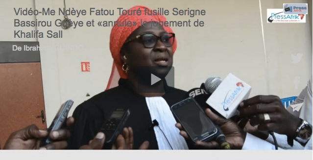 Vidéo-Me Ndèye Fatou Touré fusille Serigne Bassirou Guèye et «annule» le jugement de Khalifa Sall
