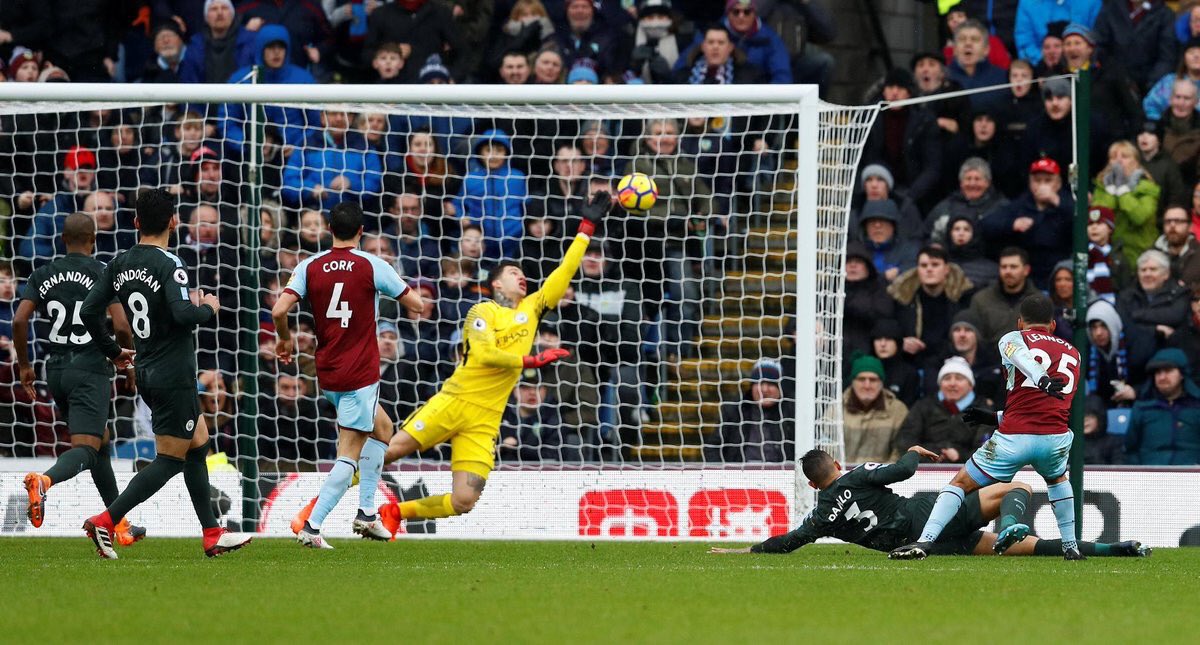 26e journée Premier League : Manchester City accroché à Burnley (1-1)