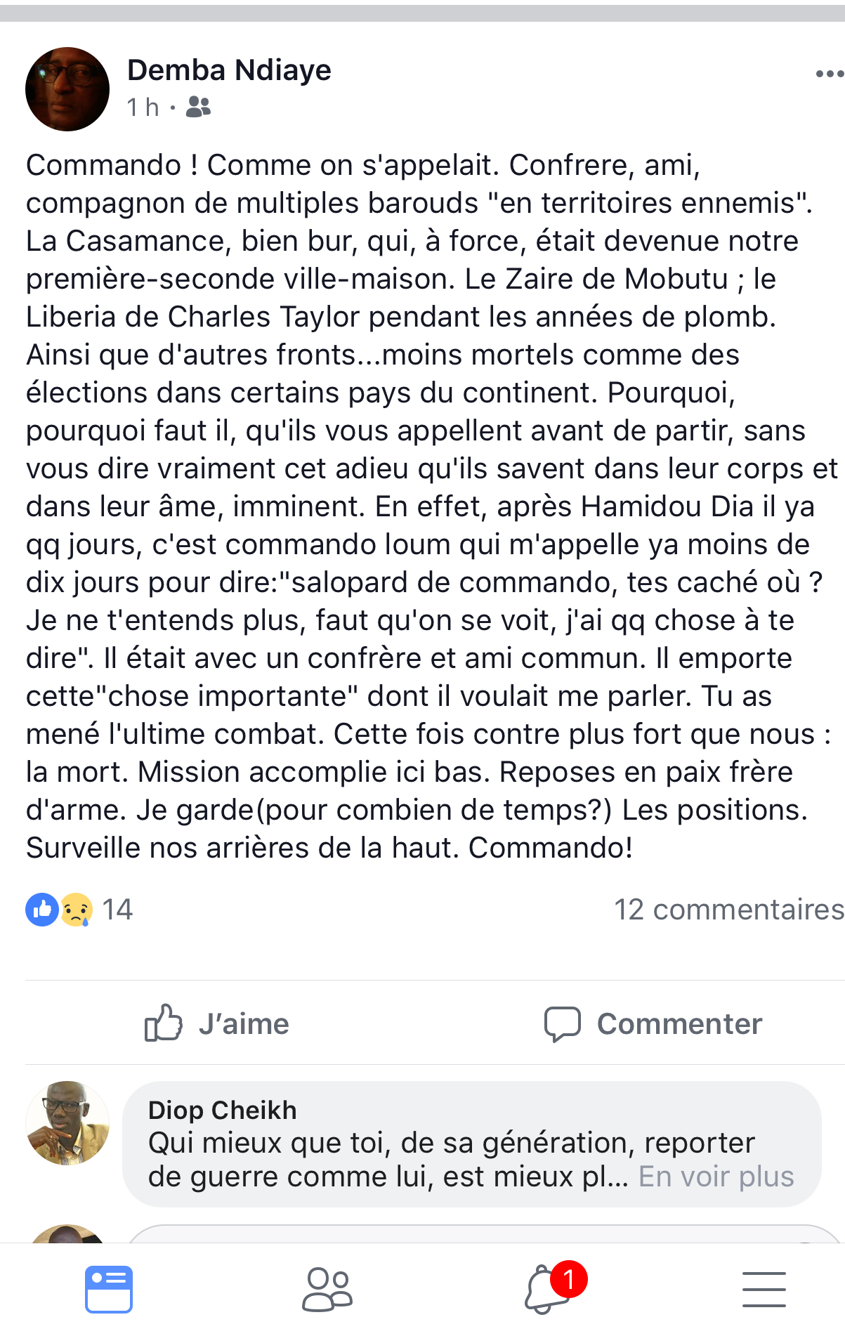 Décès de Amadou Mbaye Loum: Témoignages vibrants et poignants des journalistes