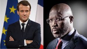 La conférence de presse d’Emmanuel Macron et george Weah