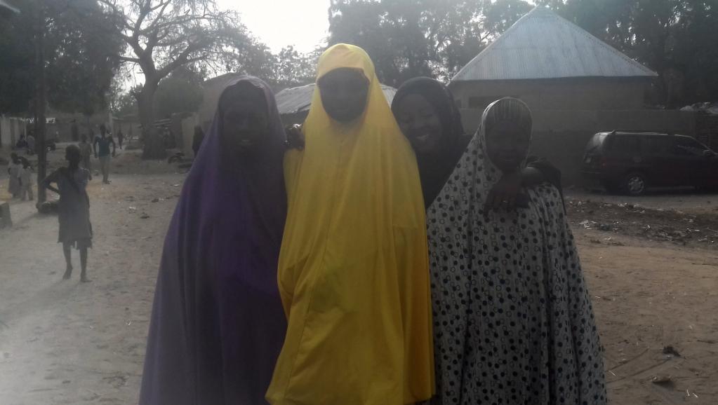 Jeunes filles de Dapchi qui disent avoir échappé à l'attaque de Boko Haram sur leur école, le 22 février 2018. Reuters