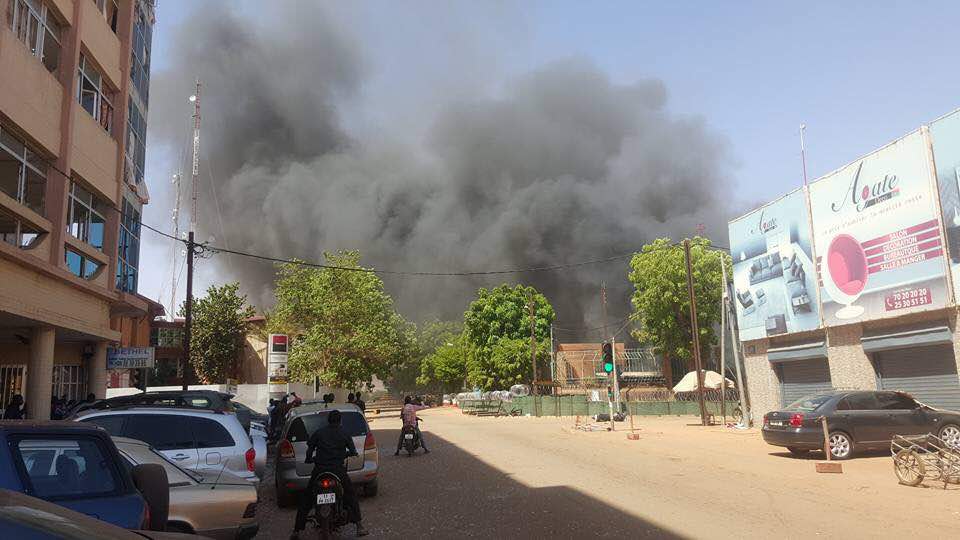 Premières images de l'explosion entendue ce vendredi matin au centre de Ouagadougou