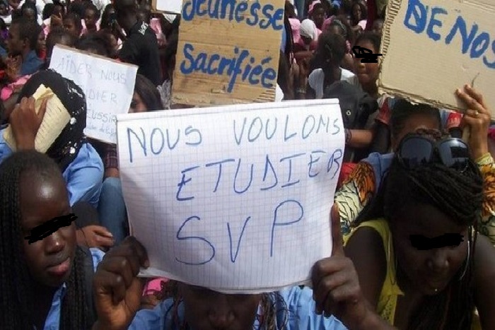 Thiès : les élèves en classe d’examen lancent la grande offensive pour sauver l’école