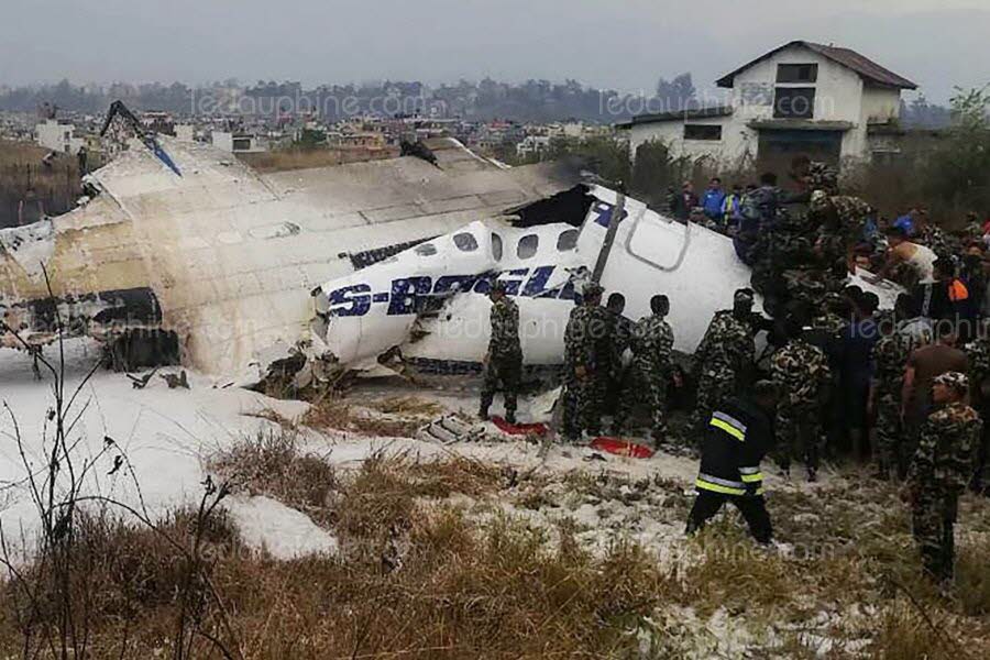 ​ Un avion de ligne s'écrase à Katmandou: au moins 40 morts