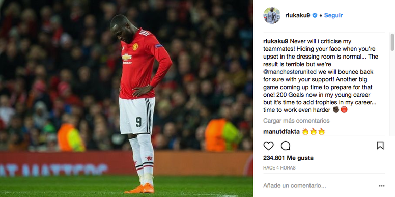 Lukaku s'explique sur le tacle présumé à ses coéquipiers