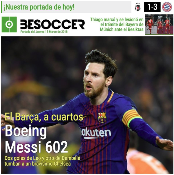 Les Unes des journaux sportifs en Espagne du 15 mars 2018