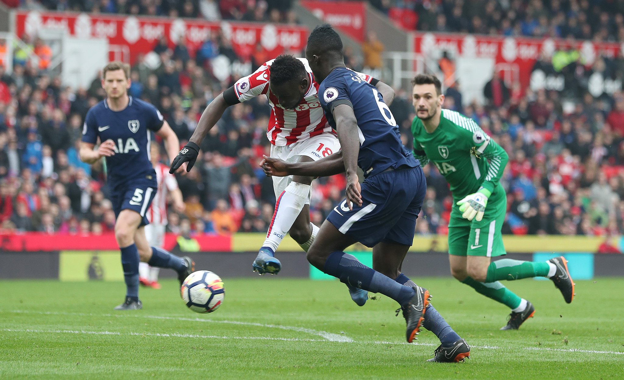 Stoke City : Mame B. Diouf marque et perd contre Tottenham.
