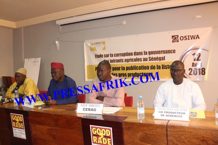 Intrants agricoles : la CERAG dénonce une mauvaise gestion de l’Etat dans le secteur