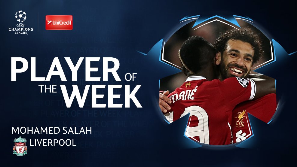 Ligue des champions : Mohamed Salah élu joueur de la semaine