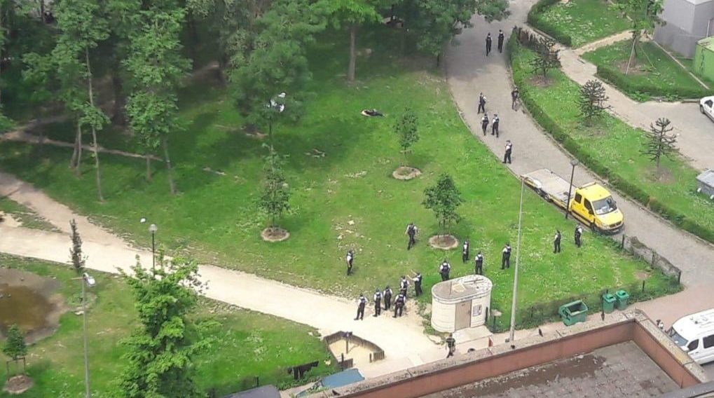 ​Action au Parc Maximilien pour déloger quelque 150 migrants
