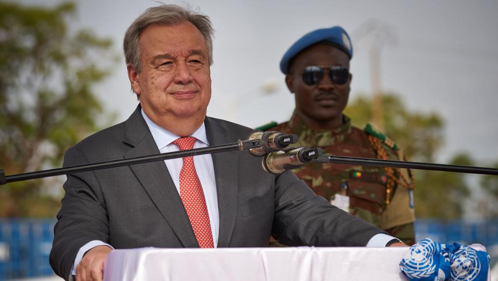 Antonio Guterres effectue une courte visite au Mali