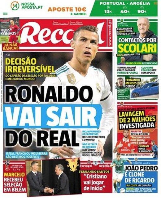 Real Madrid: Cristiano Ronaldo va quitter le club cet été (Record)