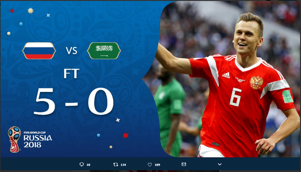 Coupe du Monde 2018 : suivez Russie-Arabie Saoudite en direct